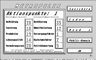 Metropolia atari screenshot